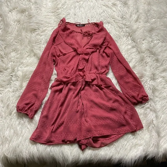 Zara Ruffled Romper - Picture 1 of 5